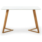 Dallas Scandinavian - inspired Dining Table - Easy Clean Wooden Table Top with Wooden Legs - Joe’s Haven