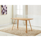 Dallas Scandinavian - inspired Dining Table - Easy Clean Wooden Table Top with Wooden Legs - Joe’s Haven