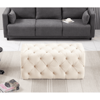 Melia Velvet Ottoman Bench - Joe’s Haven