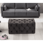Melia Velvet Ottoman Bench - Joe’s Haven
