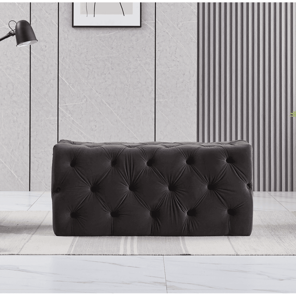 Melia Velvet Ottoman Bench - Joe’s Haven