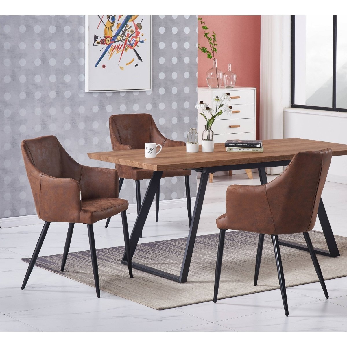 Zarah LUX faux leather chair - Joe’s Haven