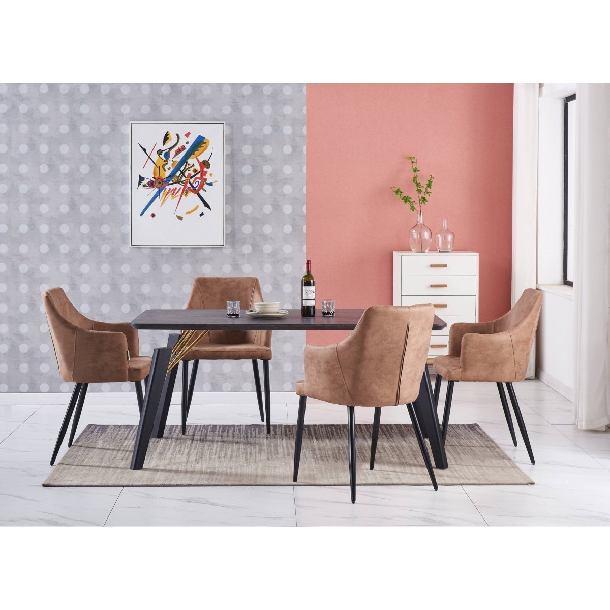 Zarah LUX faux leather chair - Joe’s Haven
