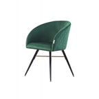 Vittorio LUX Velvet Dining Chair with Metal Legs - Perfect for Dining Room Living Room - Joe’s Haven