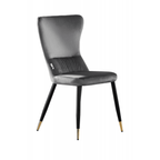 New York LUX Velvet Dining Chair with Metal Legs - Scandinavian Inspired - Joe’s Haven