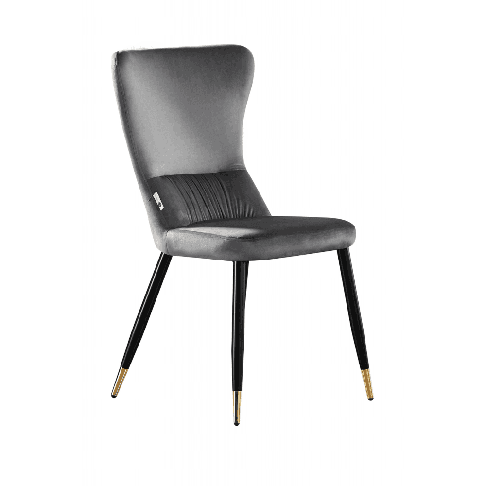 New York LUX Velvet Dining Chair with Metal Legs - Scandinavian Inspired - Joe’s Haven