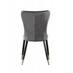 New York LUX Velvet Dining Chair with Metal Legs - Scandinavian Inspired - Joe’s Haven