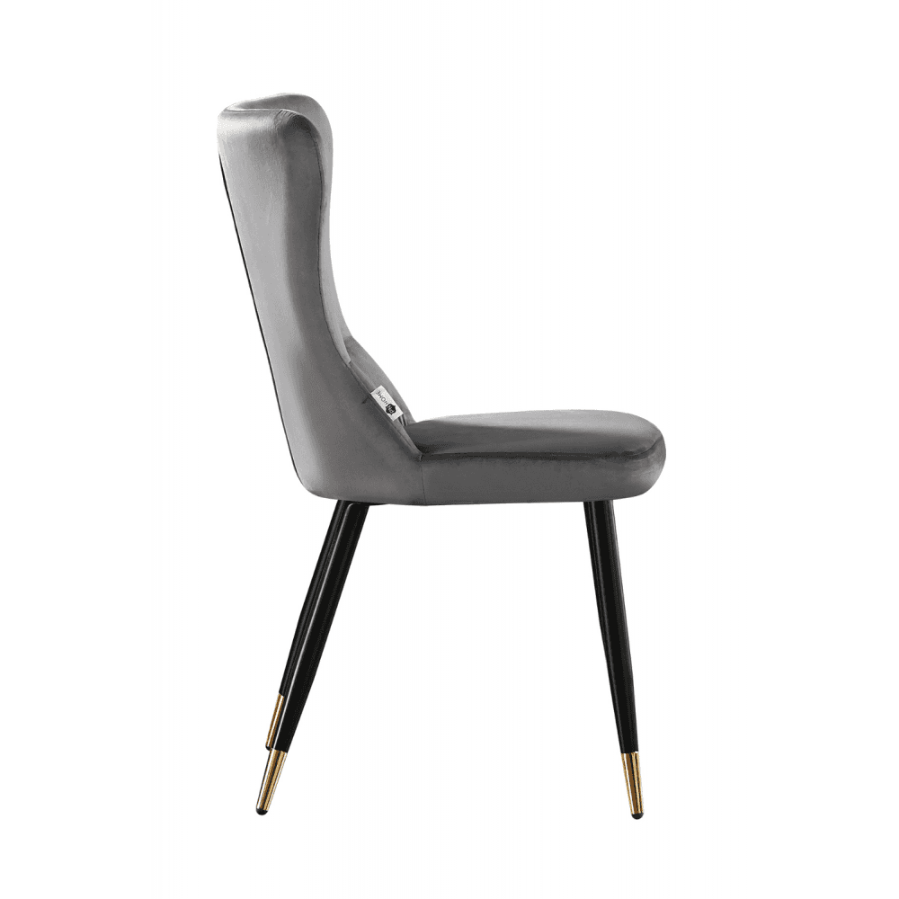 New York LUX Velvet Dining Chair with Metal Legs - Scandinavian Inspired - Joe’s Haven
