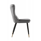 New York LUX Velvet Dining Chair with Metal Legs - Scandinavian Inspired - Joe’s Haven
