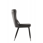 New York LUX Velvet Dining Chair with Metal Legs - Scandinavian Inspired - Joe’s Haven