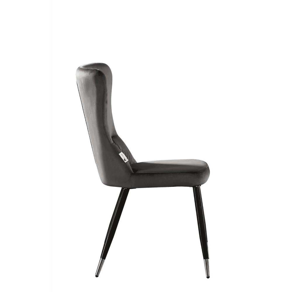 New York LUX Velvet Dining Chair with Metal Legs - Scandinavian Inspired - Joe’s Haven