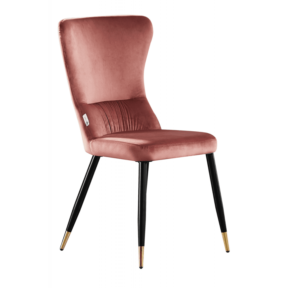 New York LUX Velvet Dining Chair with Metal Legs - Scandinavian Inspired - Joe’s Haven