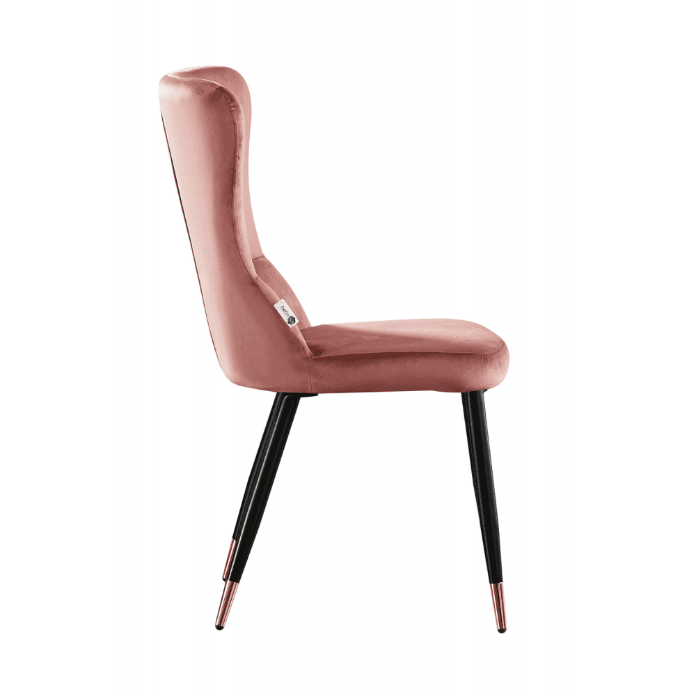 New York LUX Velvet Dining Chair with Metal Legs - Scandinavian Inspired - Joe’s Haven
