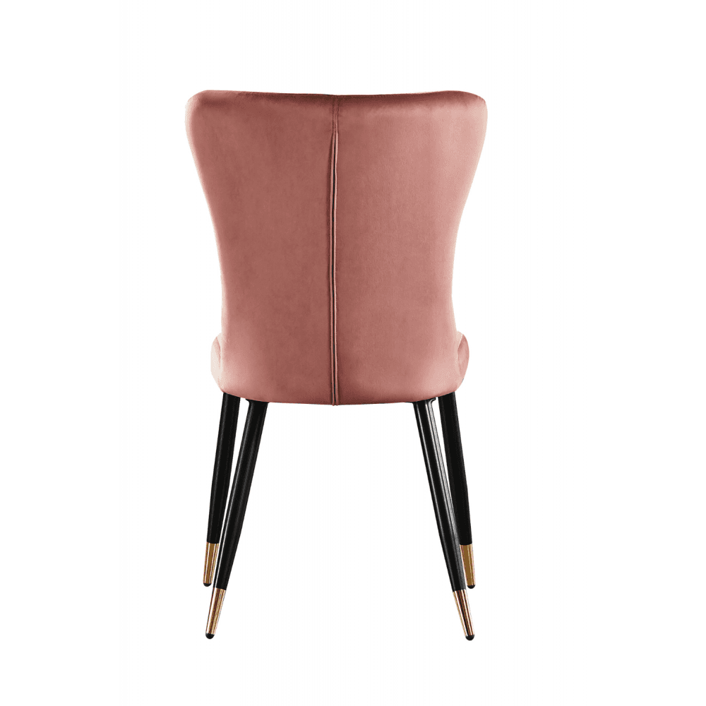 New York LUX Velvet Dining Chair with Metal Legs - Scandinavian Inspired - Joe’s Haven