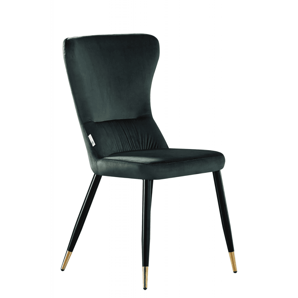 New York LUX Velvet Dining Chair with Metal Legs - Scandinavian Inspired - Joe’s Haven