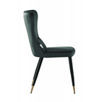 New York LUX Velvet Dining Chair with Metal Legs - Scandinavian Inspired - Joe’s Haven