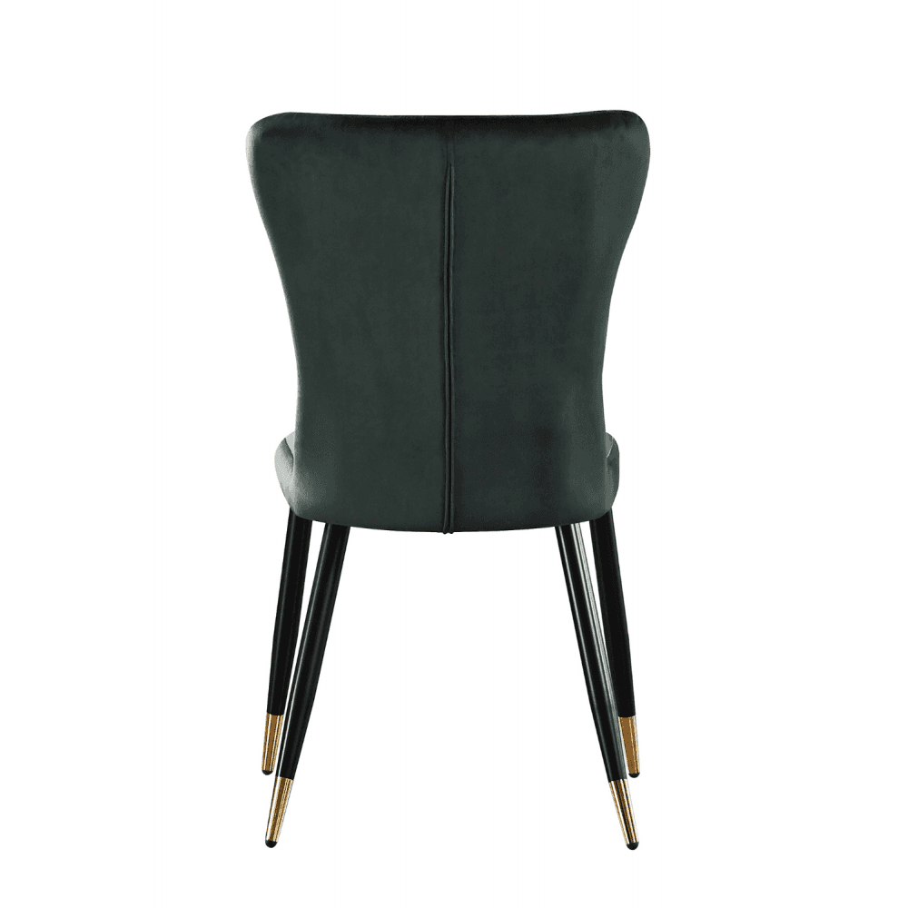 New York LUX Velvet Dining Chair with Metal Legs - Scandinavian Inspired - Joe’s Haven