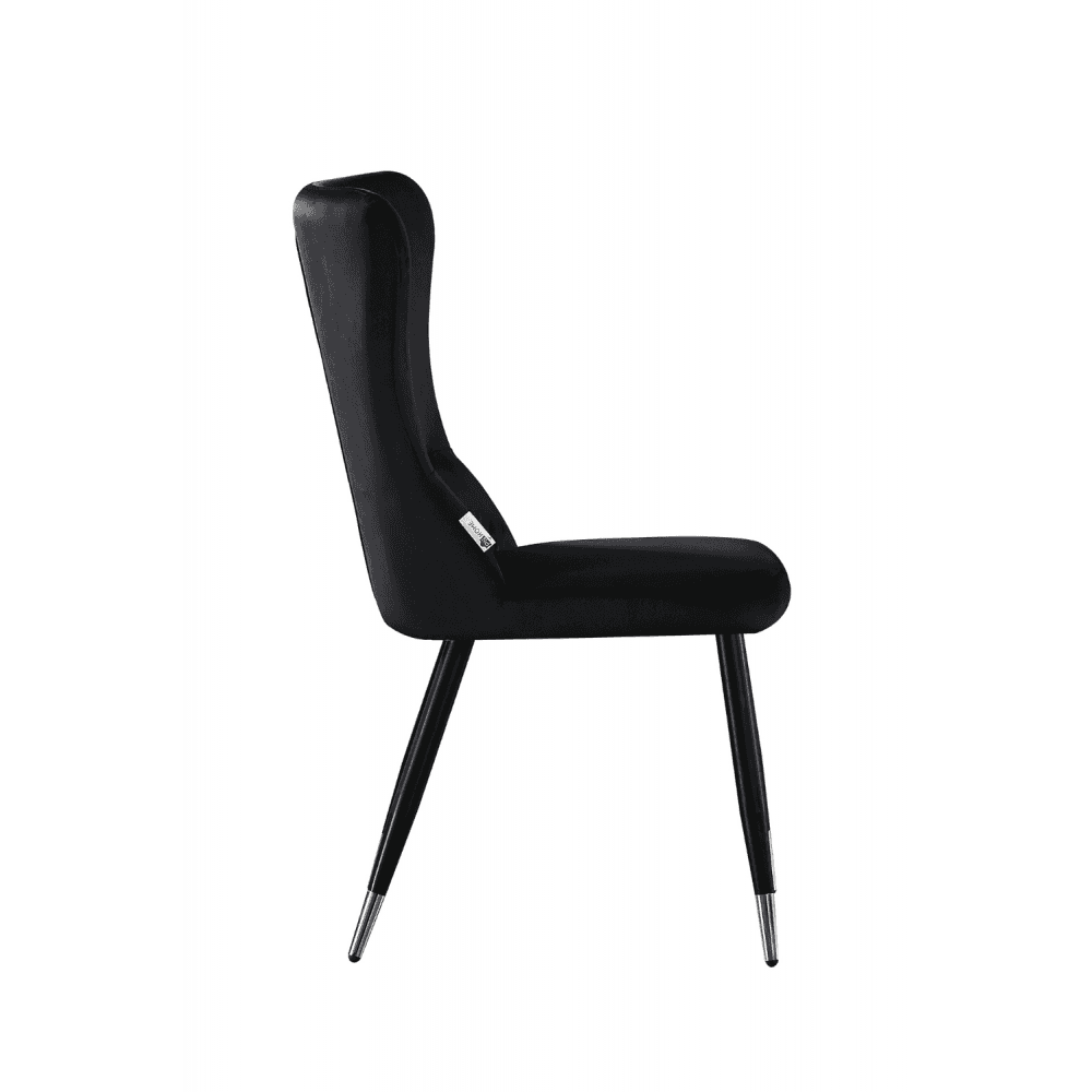 New York LUX Velvet Dining Chair with Metal Legs - Scandinavian Inspired - Joe’s Haven