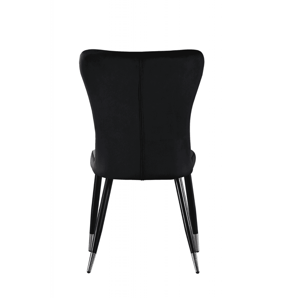 New York LUX Velvet Dining Chair with Metal Legs - Scandinavian Inspired - Joe’s Haven