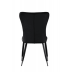 New York LUX Velvet Dining Chair with Metal Legs - Scandinavian Inspired - Joe’s Haven