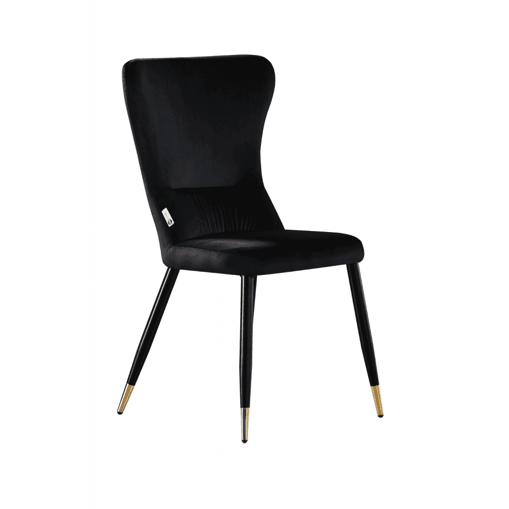 New York LUX Velvet Dining Chair with Metal Legs - Scandinavian Inspired - Joe’s Haven