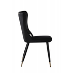 New York LUX Velvet Dining Chair with Metal Legs - Scandinavian Inspired - Joe’s Haven