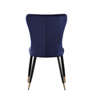 New York LUX Velvet Dining Chair with Metal Legs - Scandinavian Inspired - Joe’s Haven