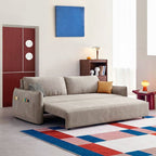 Fernandez Two Seater, Three Seater Sofa Bed With Storage, Suede - Joe’s Haven