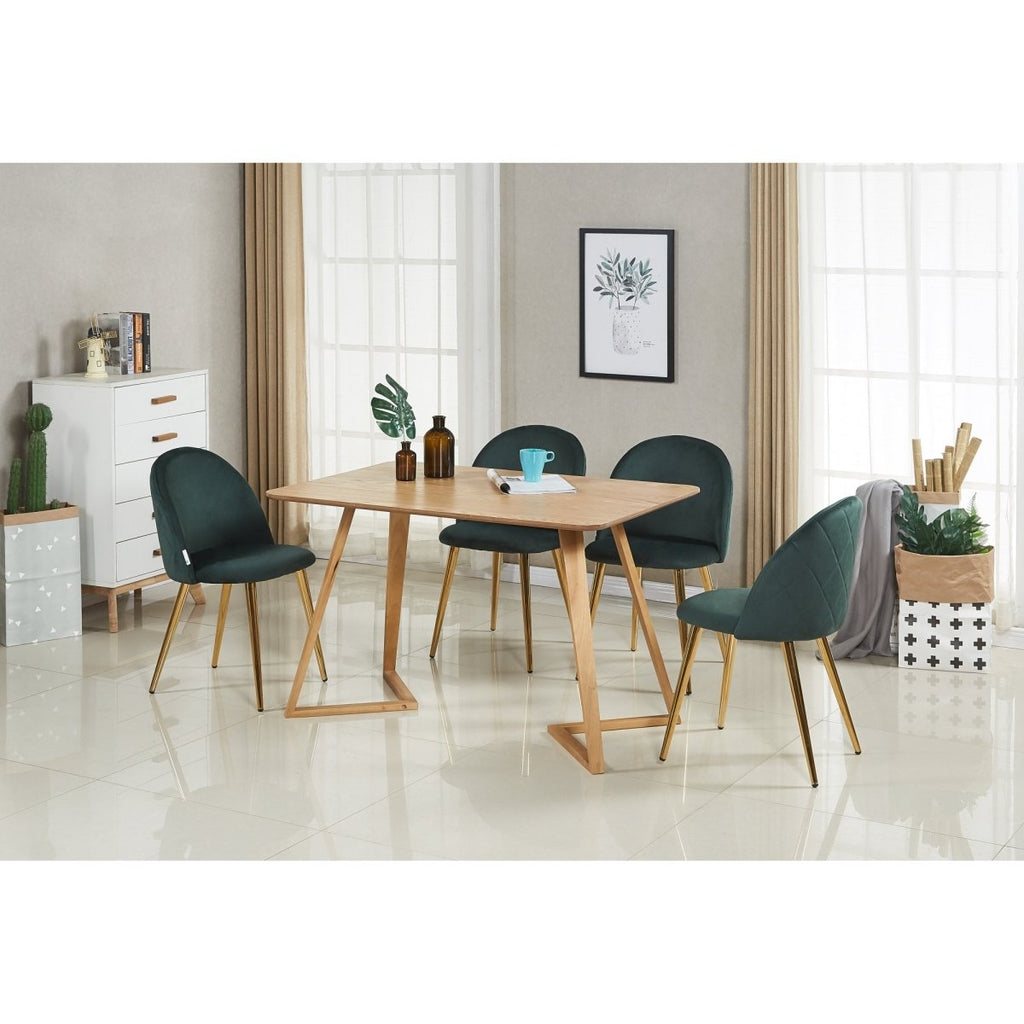 Lucia Velvet Dining Chair Set of 2 - Joe’s Haven