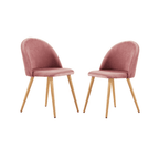 Lucia Velvet Dining Chair Set of 2 - Joe’s Haven