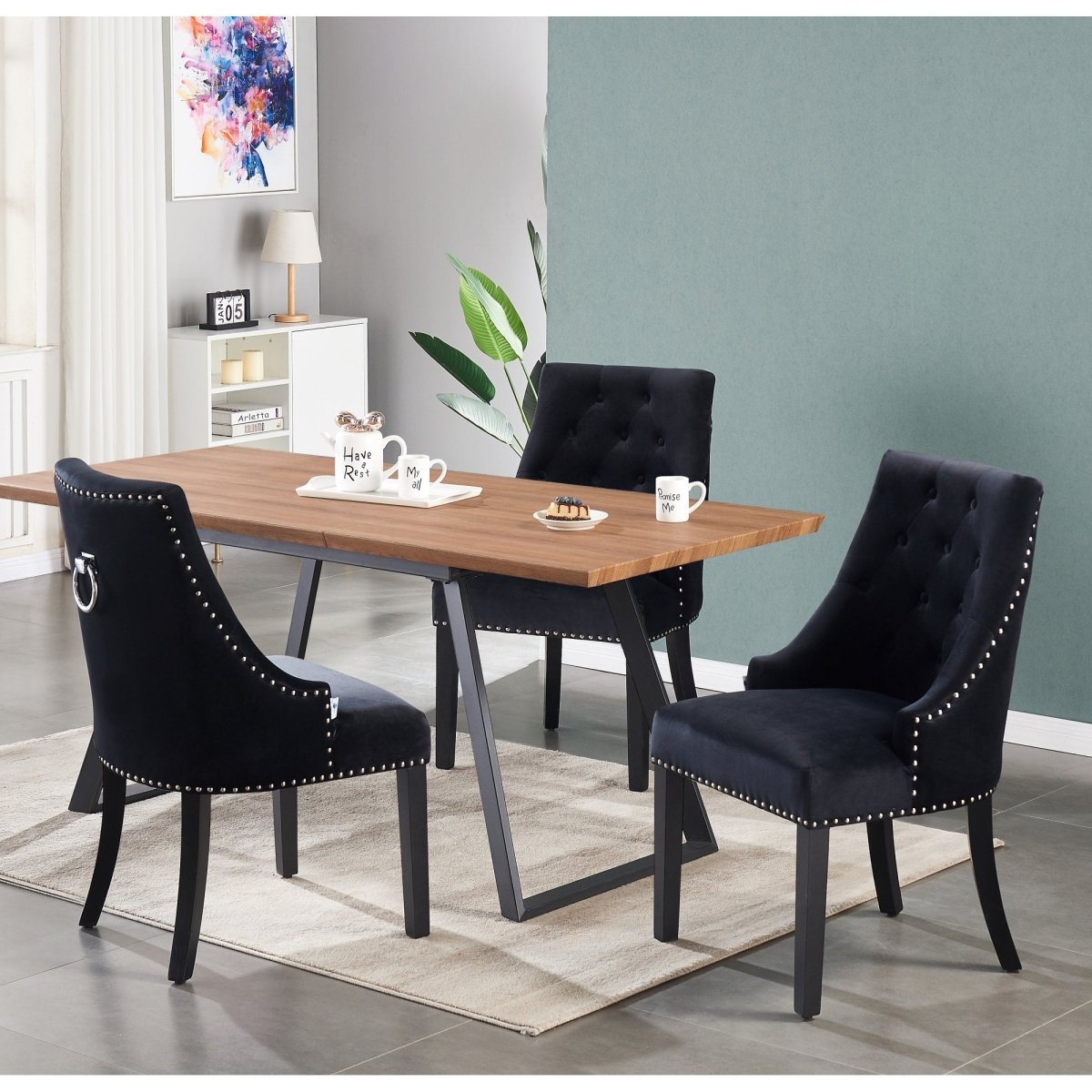 Windsor Toga Lux Dining Set | a Brown Table and Set of 4 Chairs - Joe’s Haven
