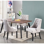 Windsor Cosmo Lux Dining Set | a Walnut Table and Set of 4 Chairs - Joe’s Haven