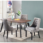 Windsor Cosmo Lux Dining Set | a Walnut Table and Set of 4 Chairs - Joe’s Haven