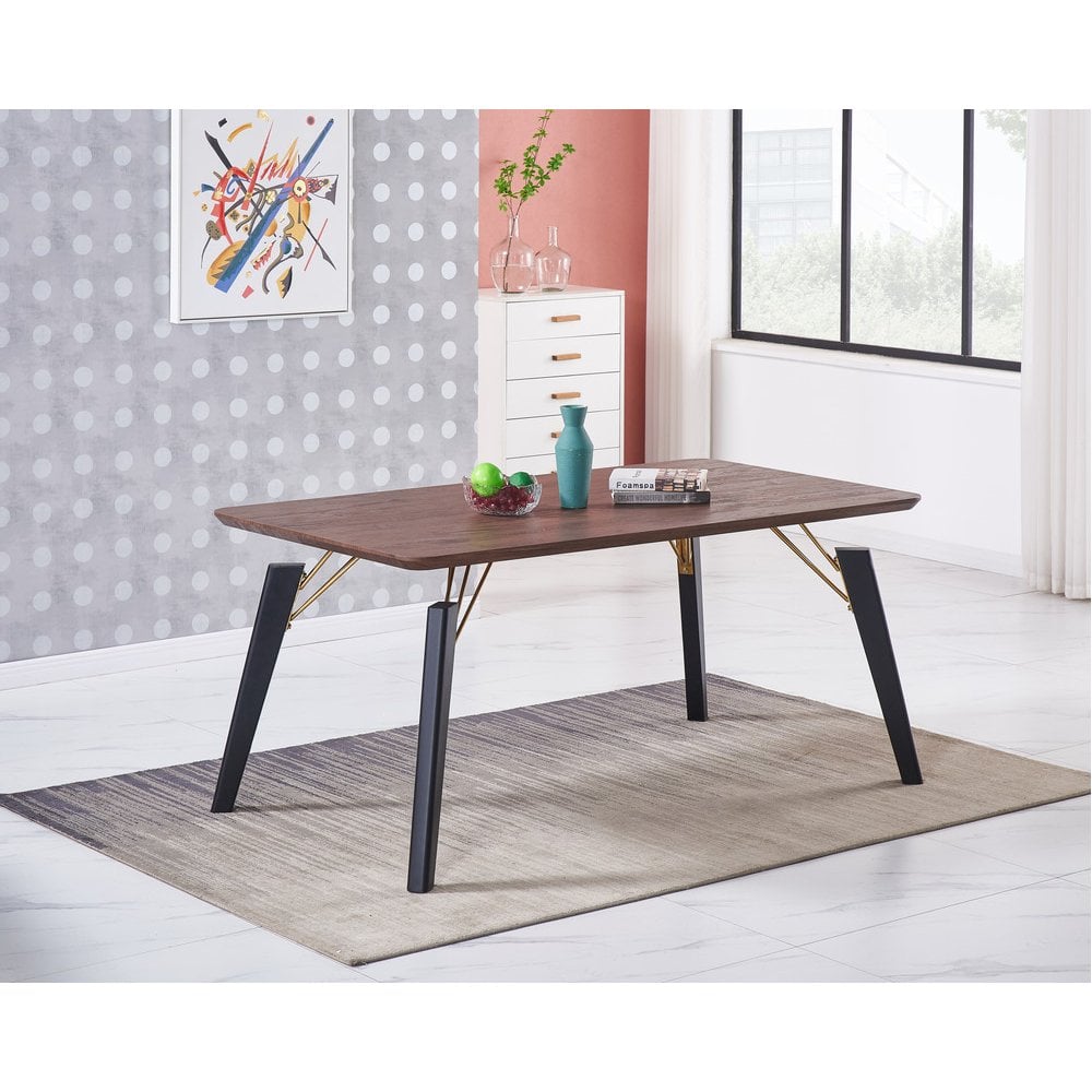 Windsor Cosmo Lux Dining Set | a Walnut Table and Set of 4 Chairs - Joe’s Haven