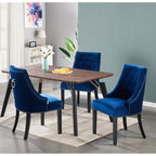 Windsor Cosmo Lux Dining Set | a Walnut Table and Set of 4 Chairs - Joe’s Haven
