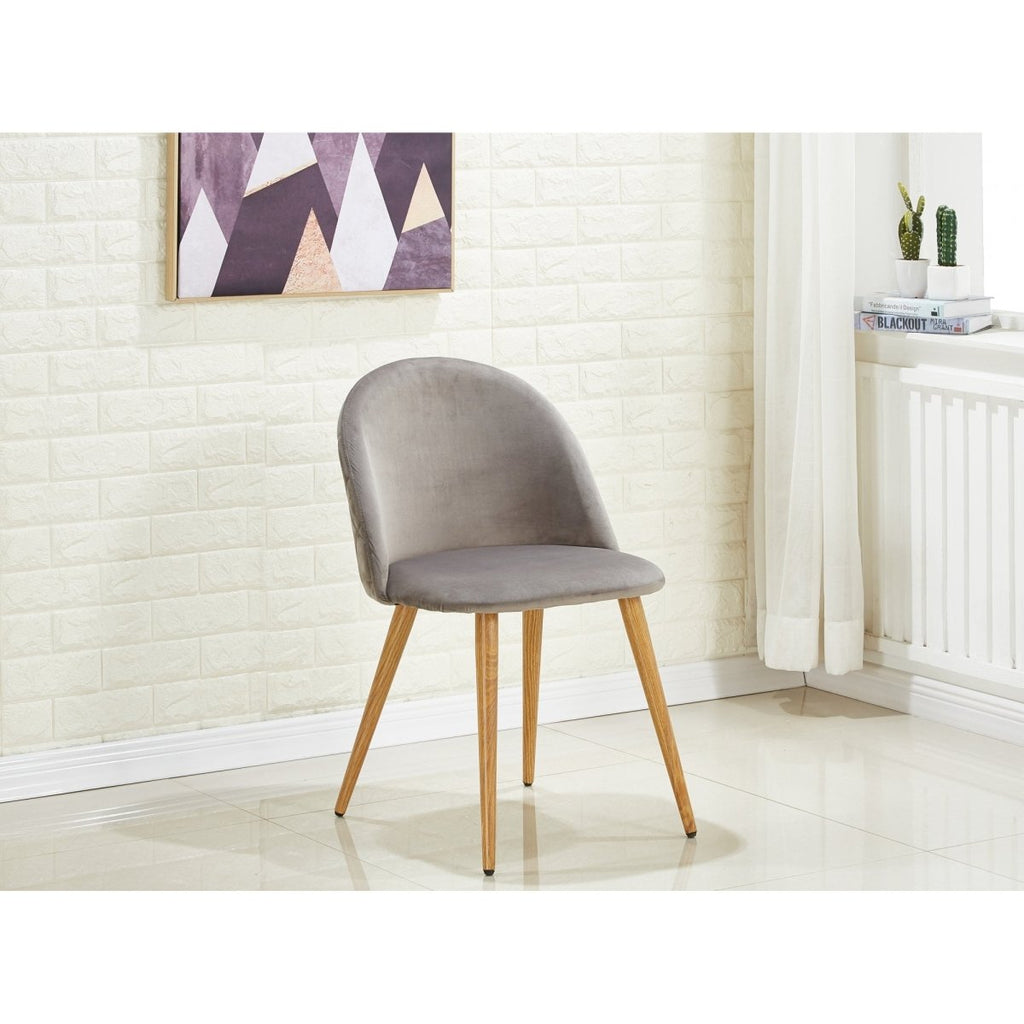 Lucia Dallas Dining Table and Chairs Set of 4 - an Oak Dining Table & Set of 4 Velvet Dining Chairs - Joe’s Haven