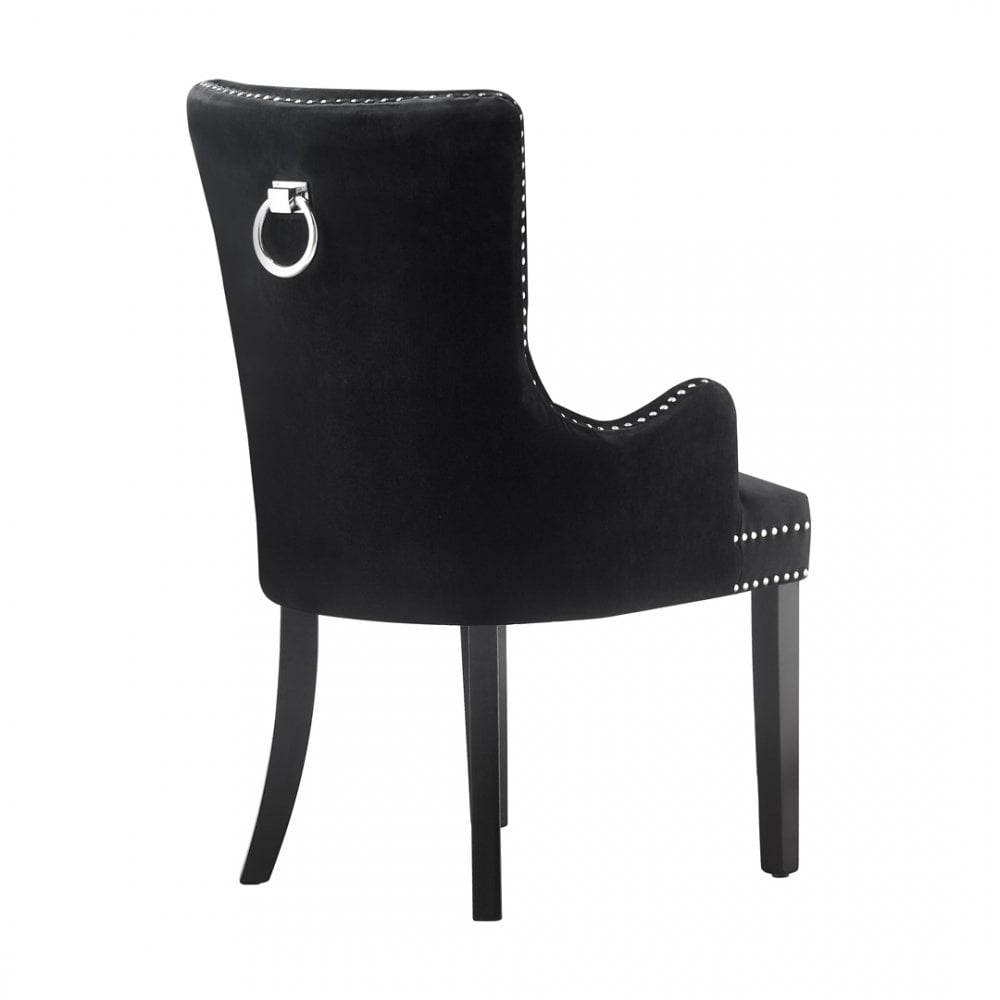 Windsor LUX Knocker Back Velvet Dining Chair w/ Armrests - Joe’s Haven