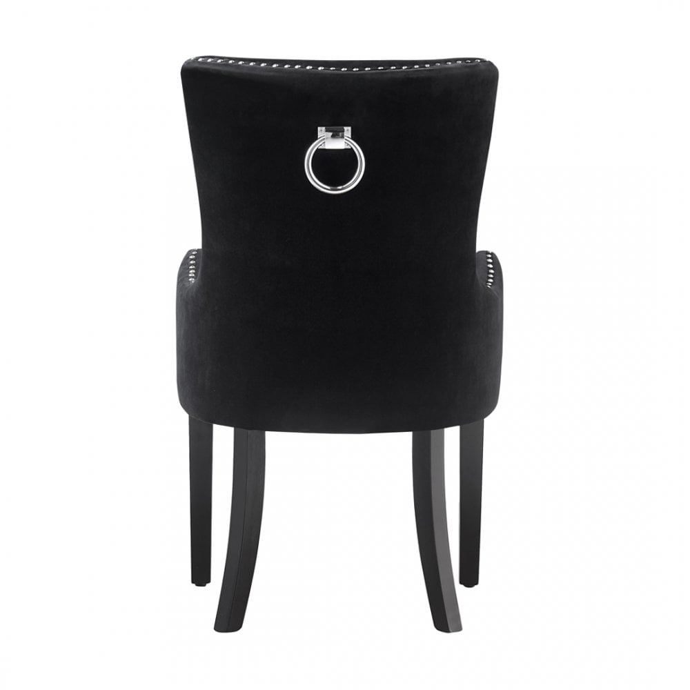 Windsor LUX Knocker Back Velvet Dining Chair w/ Armrests - Joe’s Haven