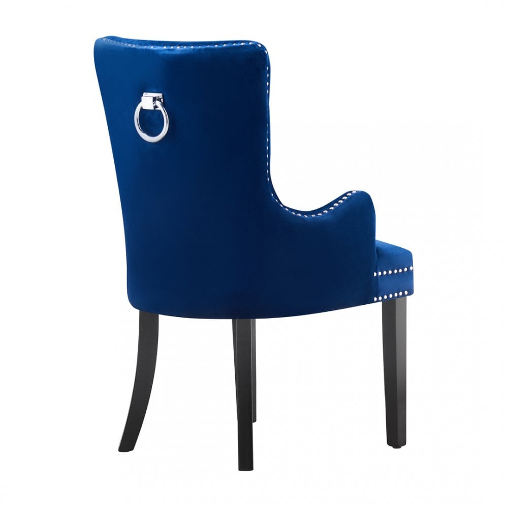 Windsor LUX Knocker Back Velvet Dining Chair w/ Armrests - Joe’s Haven