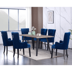 Windsor LUX Knocker Back Velvet Dining Chair w/ Armrests - Joe’s Haven