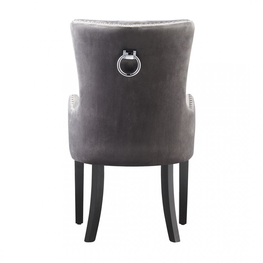 Windsor LUX Knocker Back Velvet Dining Chair w/ Armrests - Joe’s Haven