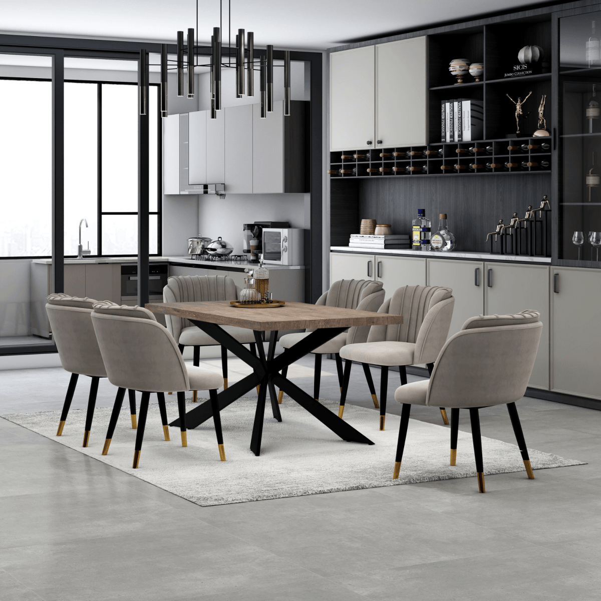 Milano velvet dining chair - Joe’s Haven