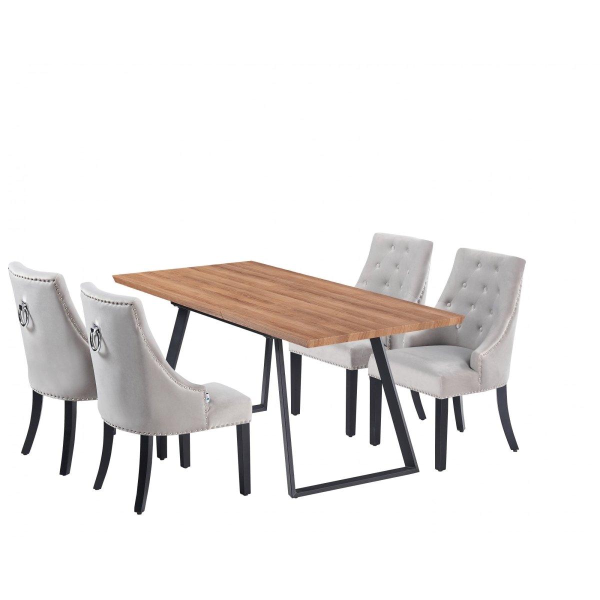 Windsor Toga Lux Dining Set | a Brown Table and Set of 4 Chairs - Joe’s Haven