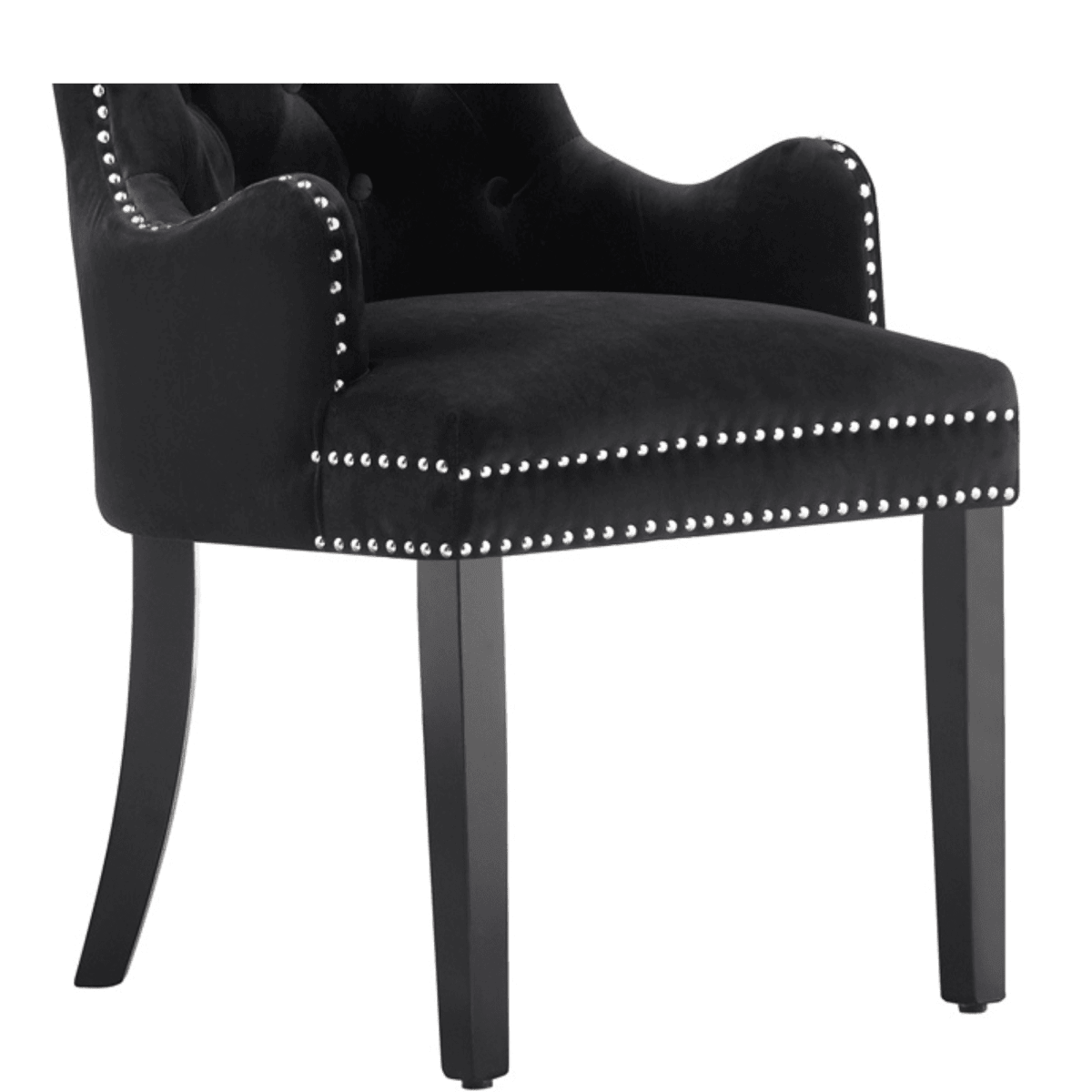 Windsor LUX Knocker Back Velvet Dining Chair w/ Armrests - Joe’s Haven
