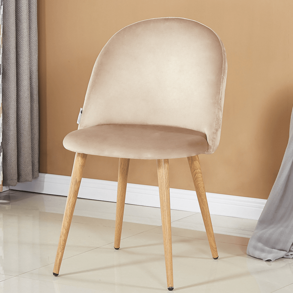 Lucia Dallas Dining Table and Chairs Set of 4 - an Oak Dining Table & Set of 4 Velvet Dining Chairs - Joe’s Haven