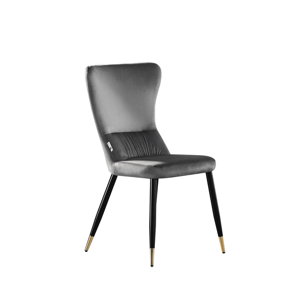 New York LUX Velvet Dining Chair with Metal Legs - Scandinavian Inspired - Joe’s Haven