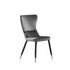 New York LUX Velvet Dining Chair with Metal Legs - Scandinavian Inspired - Joe’s Haven