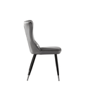 New York LUX Velvet Dining Chair with Metal Legs - Scandinavian Inspired - Joe’s Haven
