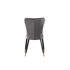 New York LUX Velvet Dining Chair with Metal Legs - Scandinavian Inspired - Joe’s Haven
