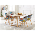 Dallas Scandinavian - inspired Dining Table - Easy Clean Wooden Table Top with Wooden Legs - Joe’s Haven